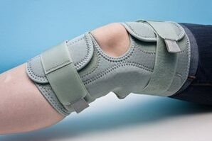 Knee brace to fix a joint affected by osteoarthritis